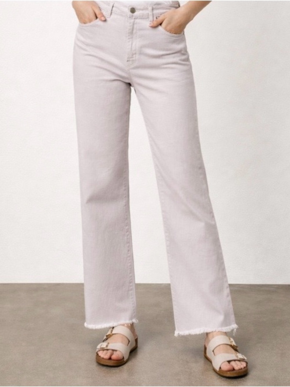 J Brand Julia  Jeans with Fringed Hem